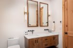 The bathrooms feature stylish modern vanities, heated floors & electronic heated toilets.
